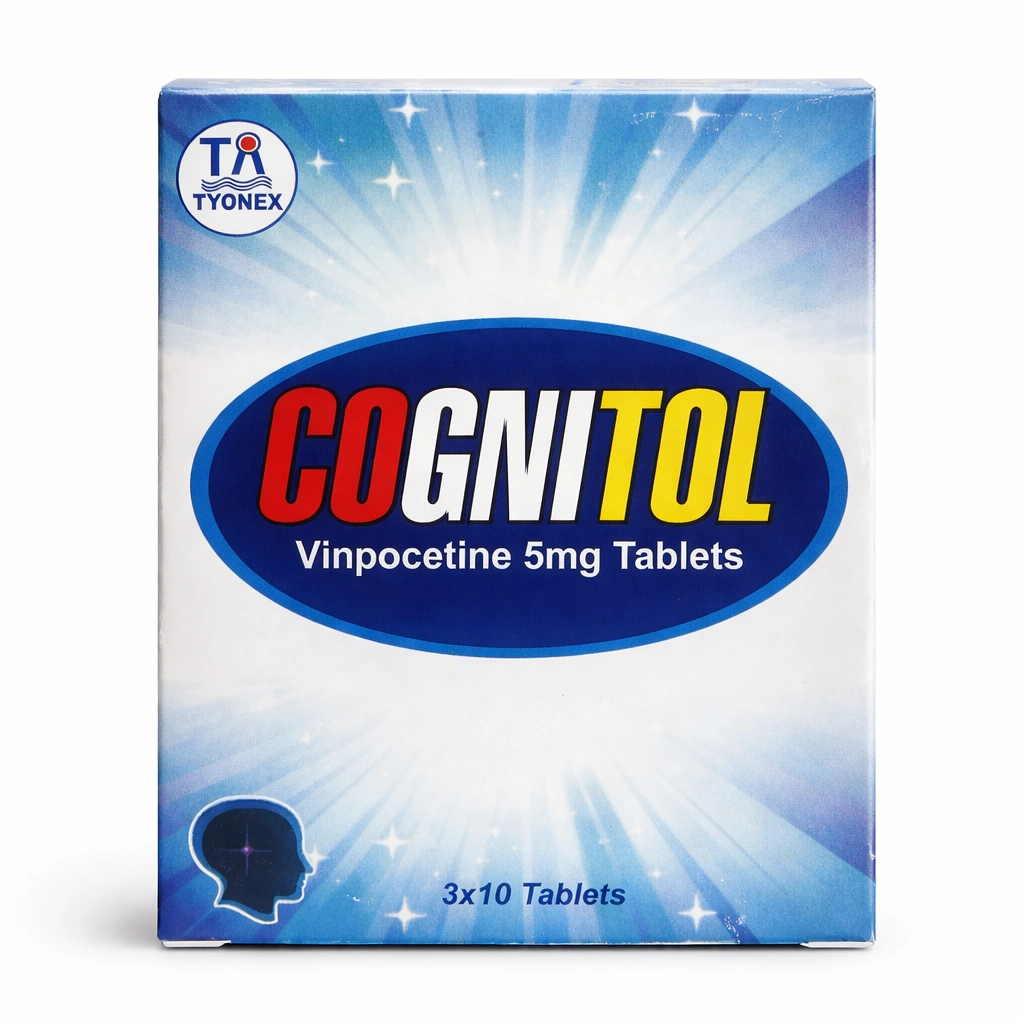 Cognitol Vinpocetine 5 mg Tablets x 30 Tablets