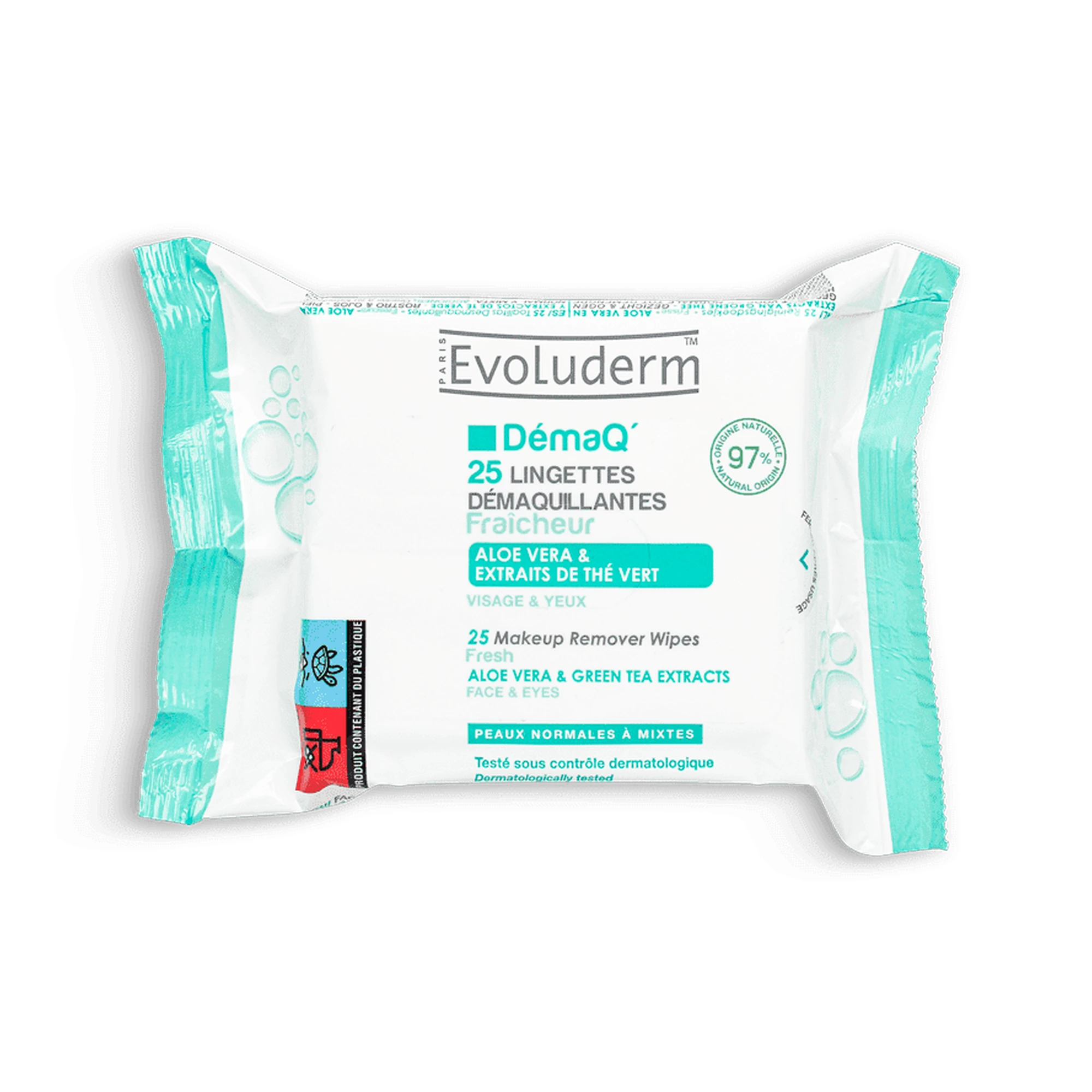 Evoluderm DémaQ Wipes 25 wipes