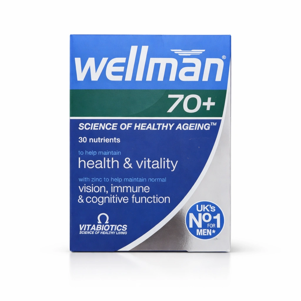 Vitabiotics Wellman 70+ Multivitamin Tablets x 30 Tablets