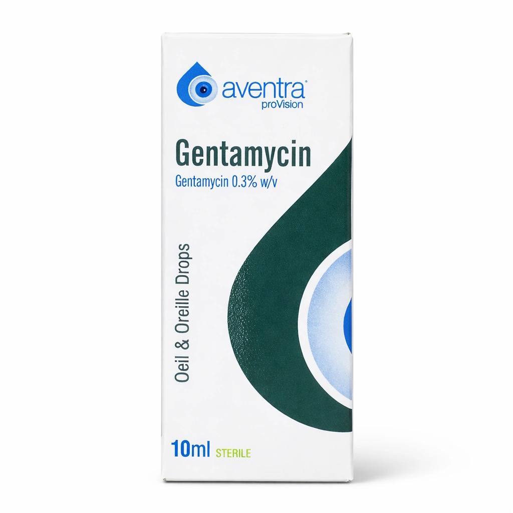 Aventra Provision Gentamicin 0.3% w/v Eye and Ear Drops 10 ml
