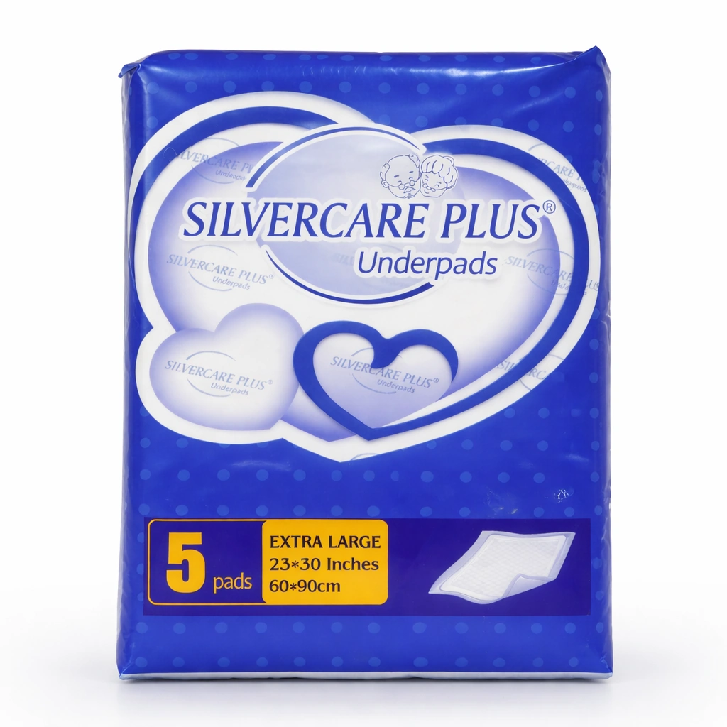 Silvercare Plus Underpads Extra Large 60 x 90 cm x 5 Pads