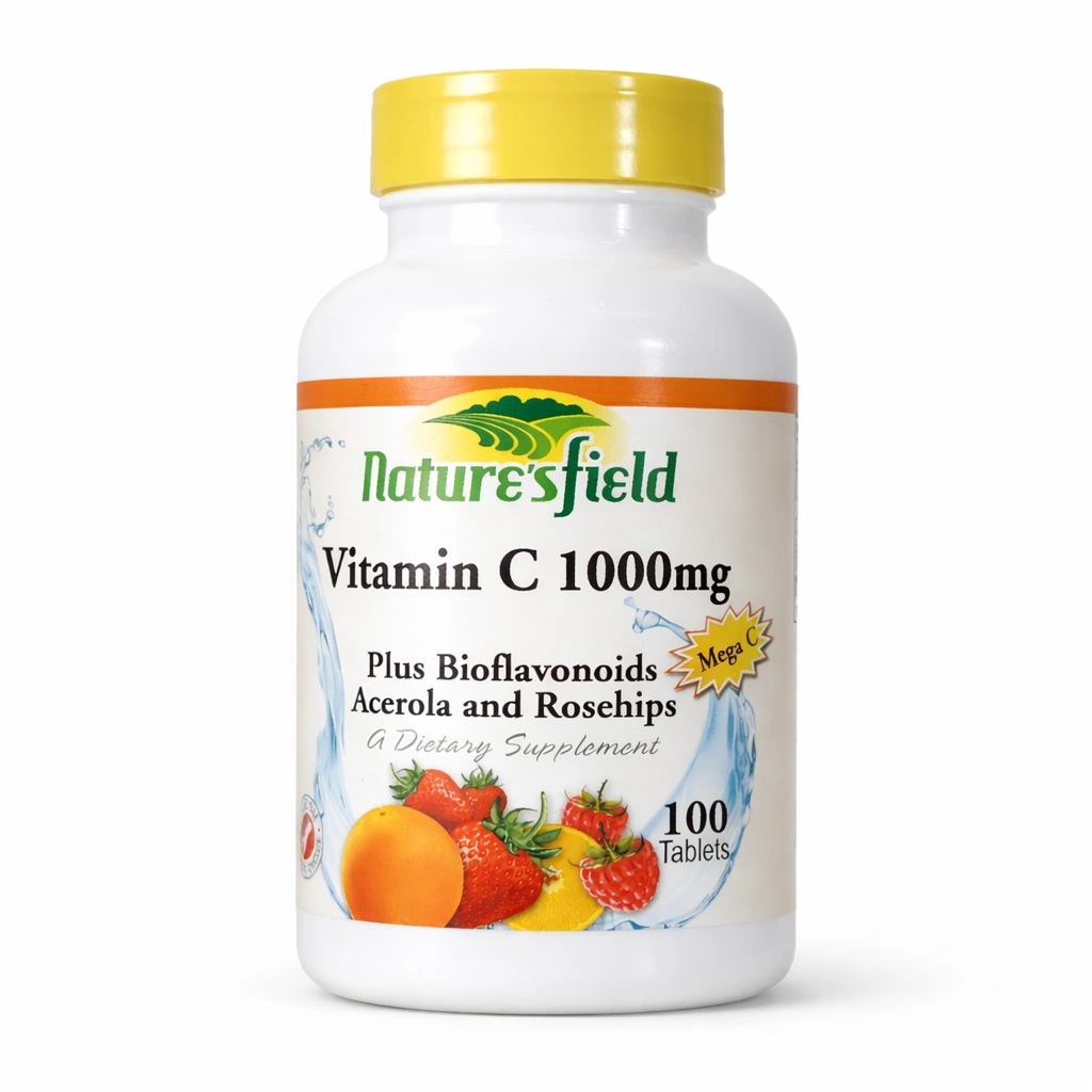 Nature's Field Vitamin C 1000 mg Tablets x 100 Tablets