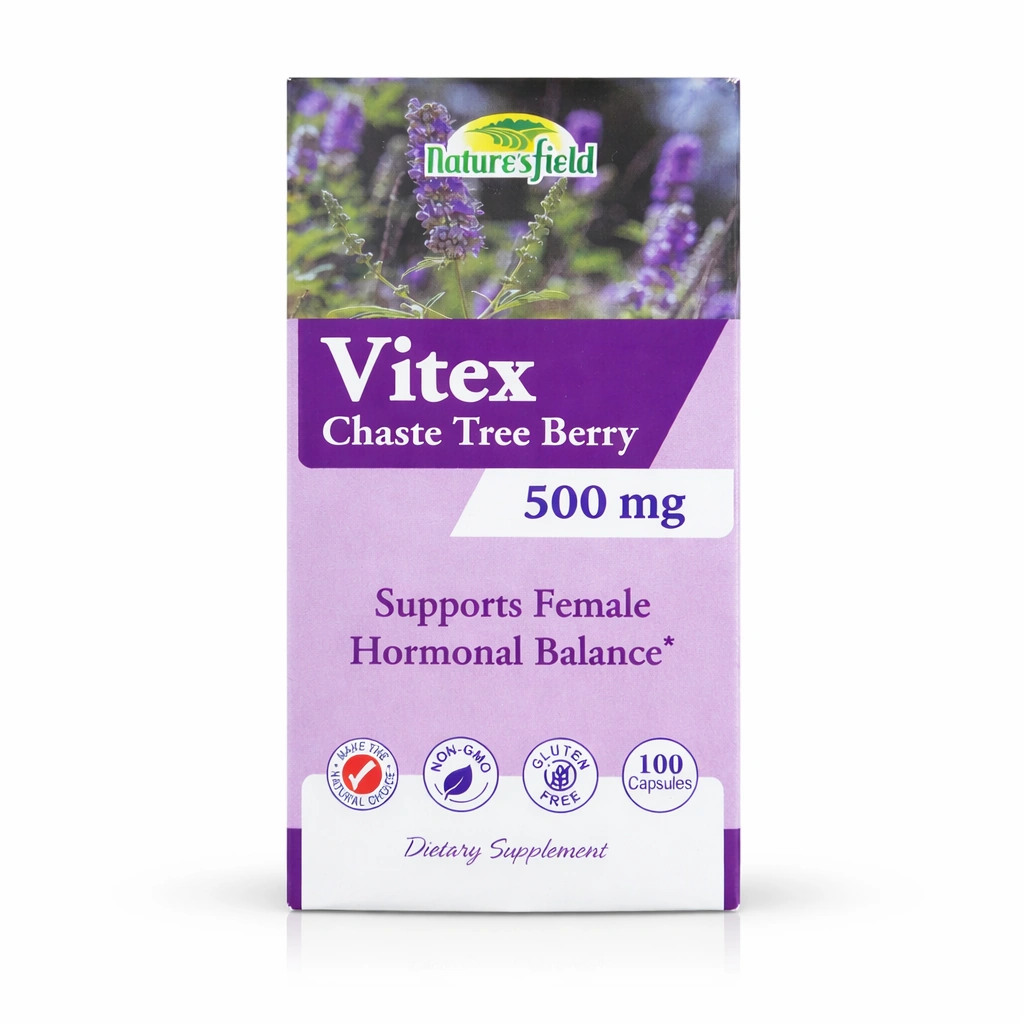 Nature's Field Vitex Chaste Tree Berry 500 mg x 100 Capsules