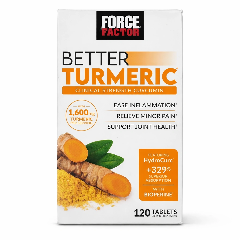 Force Factor Better Turmeric Clinical Strength Curcumin 1,600 mg x 120 Tablets