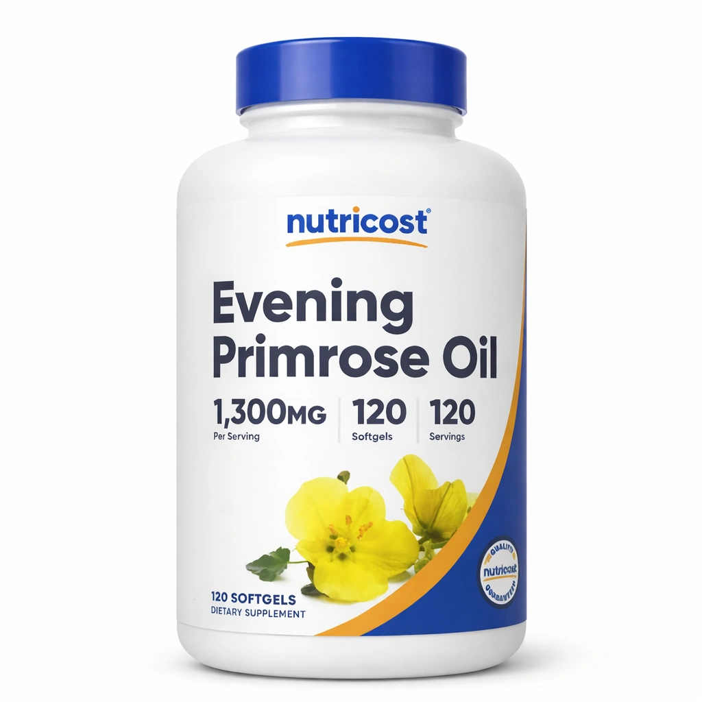 Nutricost Evening Primrose Oil 1,300 mg x 120 Softgels