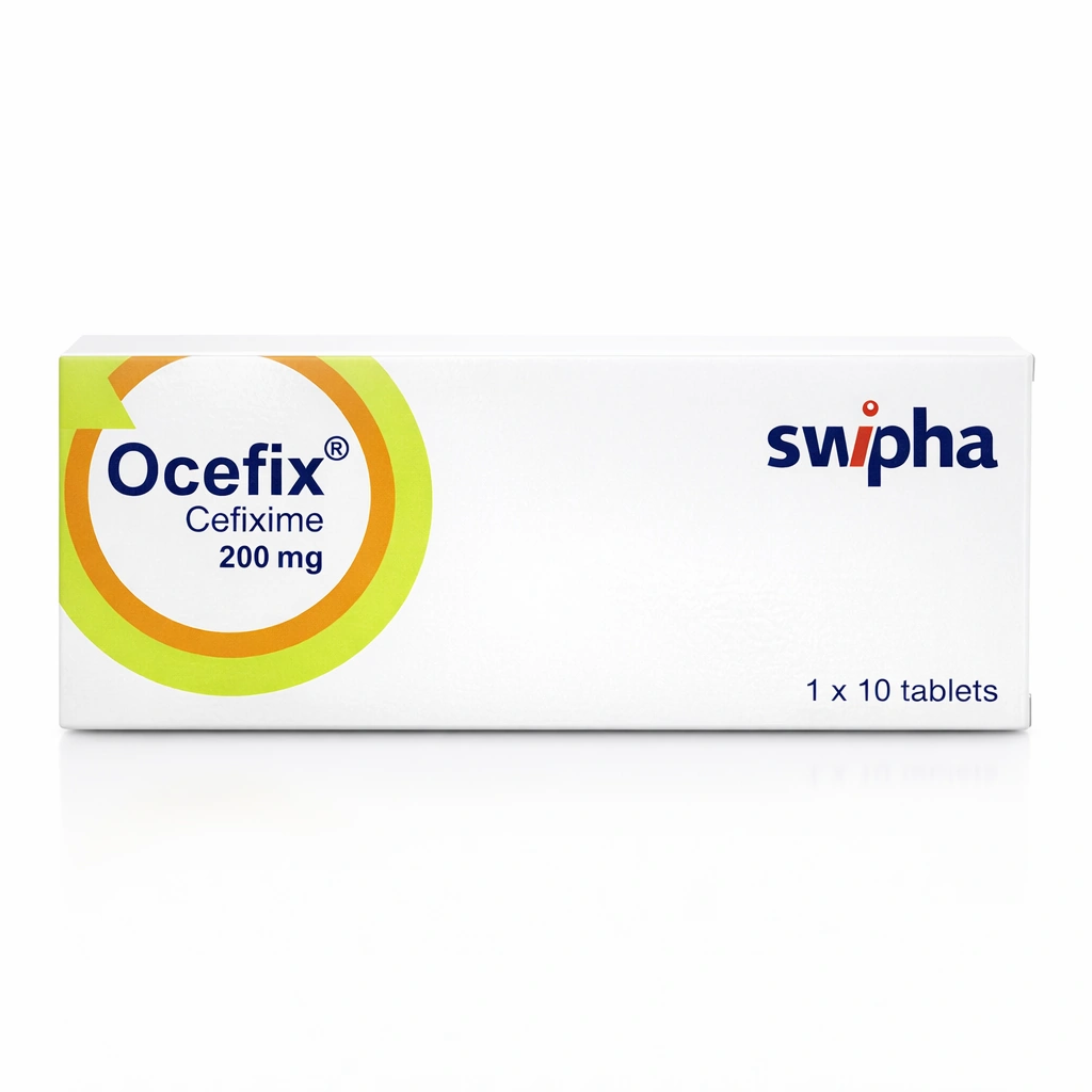 Ocefix Cefixime 200 mg Film-Coated Tablets x 10 Tablets