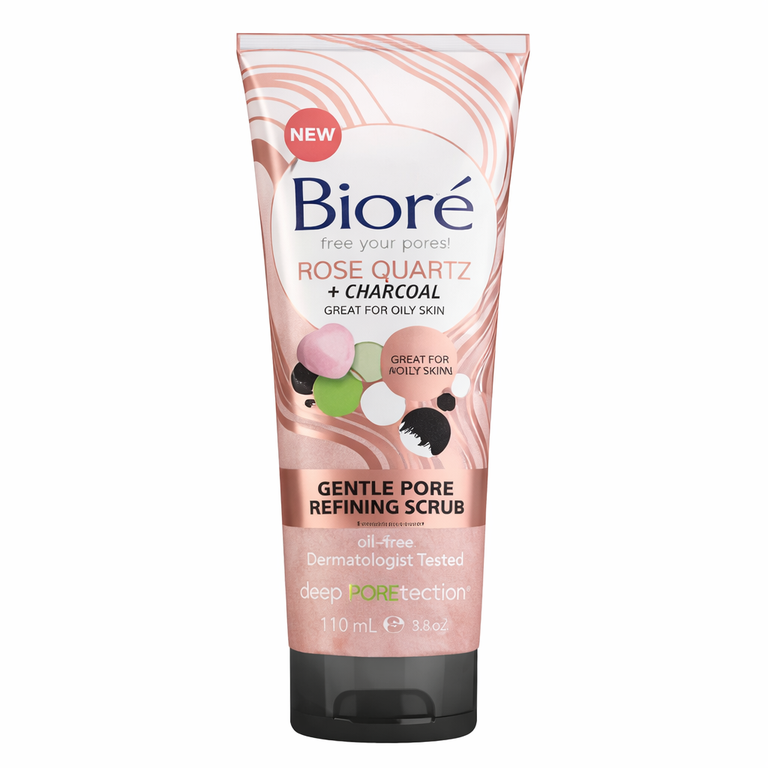 Biore Rose Quartz + Charcoal Daily Purifying Cleanser 200ml (6.77 fl oz)