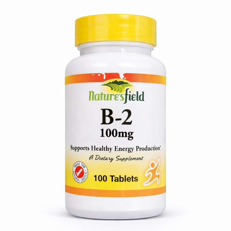 Nature's Field Vitamin B-2 (Riboflavin) 100 mg x 100 tablets