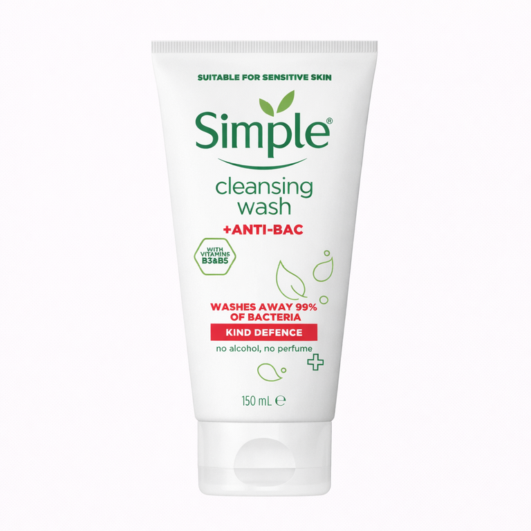 Simple Kind Defence Anti-Bac Cleansing Face Wash 150 ml (5.1 fl oz)