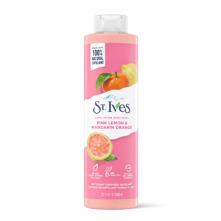 St. Ives Body Wash 650 ml (22 fl oz) - Pink Lemon & Mandarin Orange