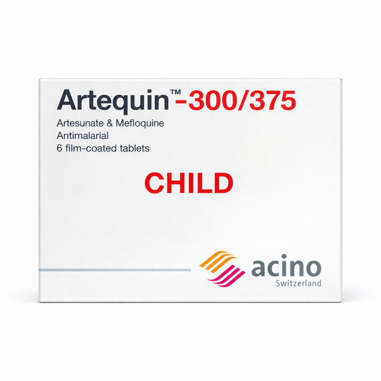Artequin Child Tablets (Artesunate 300 mg + Mefloquine 375 mg) x 6 tablets