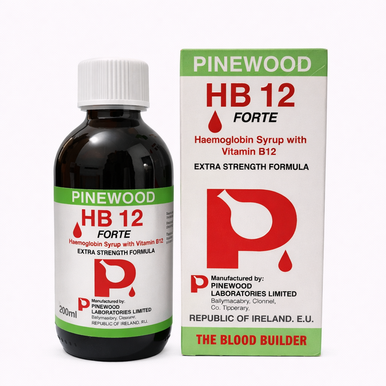 Pinewood HB 12 Forte Syrup (Haemoglobin + Vitamin B12) 200 ml
