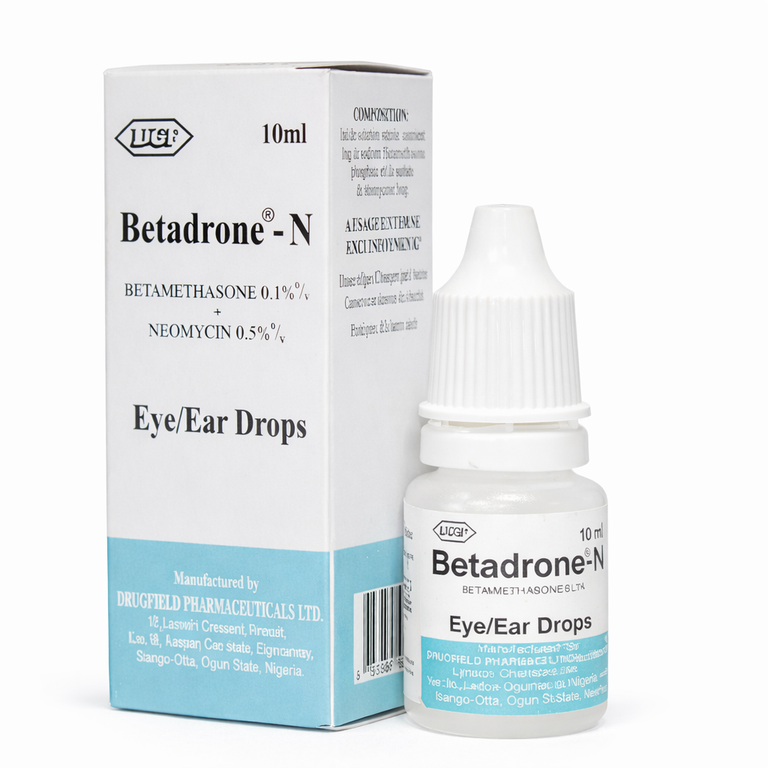 Drugfield Betadrone-N Eye/Ear Drops (Betamethasone + Neomycin) 10 ml