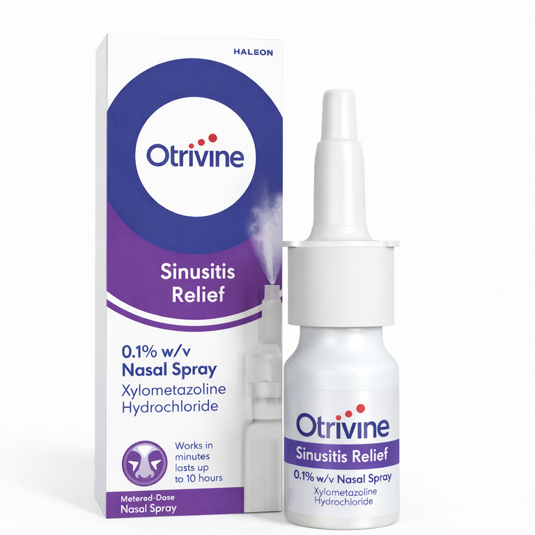 Otrivine Sinusitis Relief Nasal Spray (Xylometazoline + Hypromellose) 10 ml