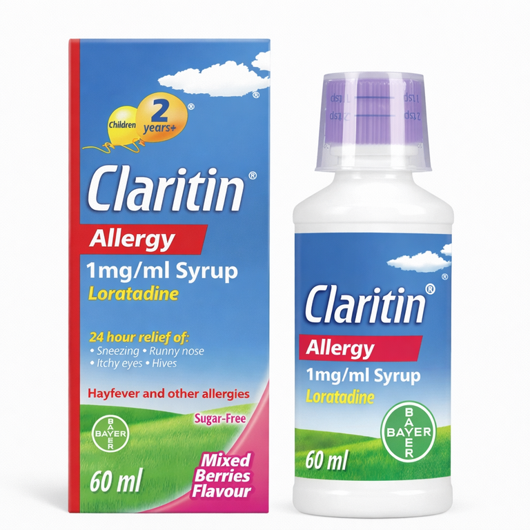 Bayer Clarityn Allergy Oral Syrup (Loratadine) 60 ml