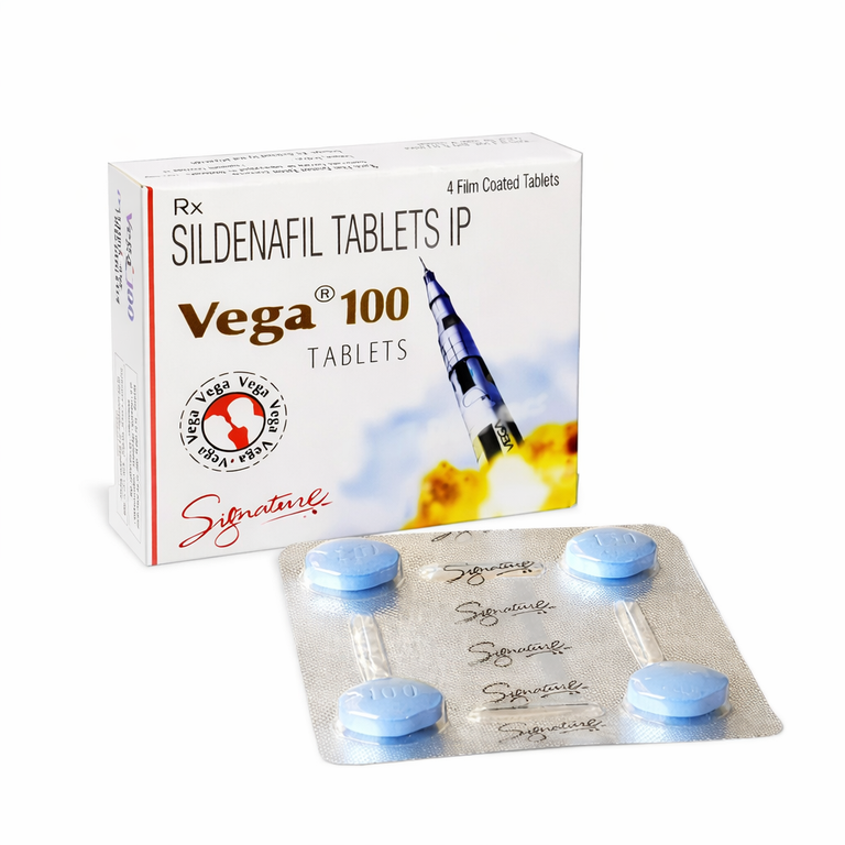 Hab Pharma Vega 100 Sildenafil Tablets 100 mg x 4 Tablets